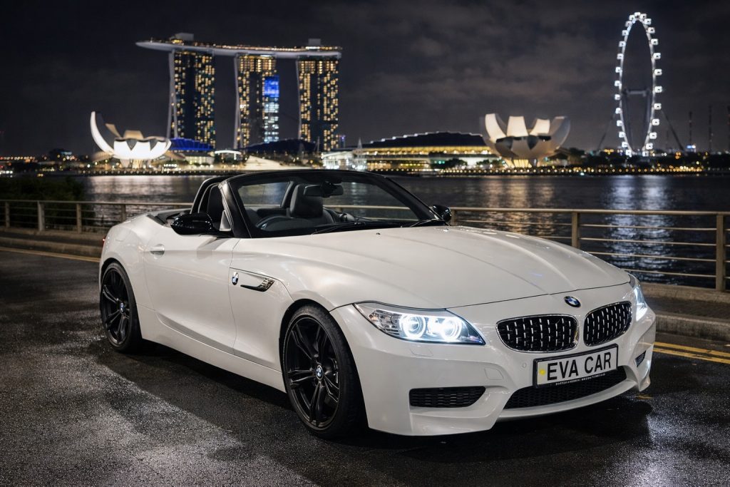 BMW Z4 sDrive convertible car rental Singapore for personal use and event transport