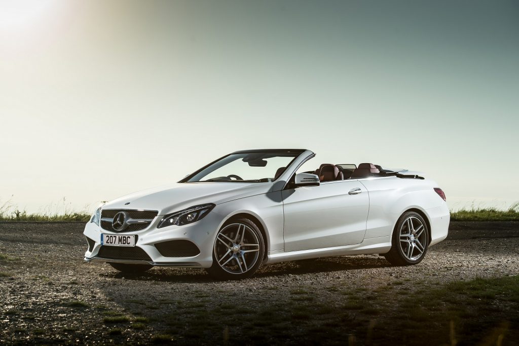 Mercedes E-Class Cabriolet ready for a weekend convertible car rental Singapore pickup